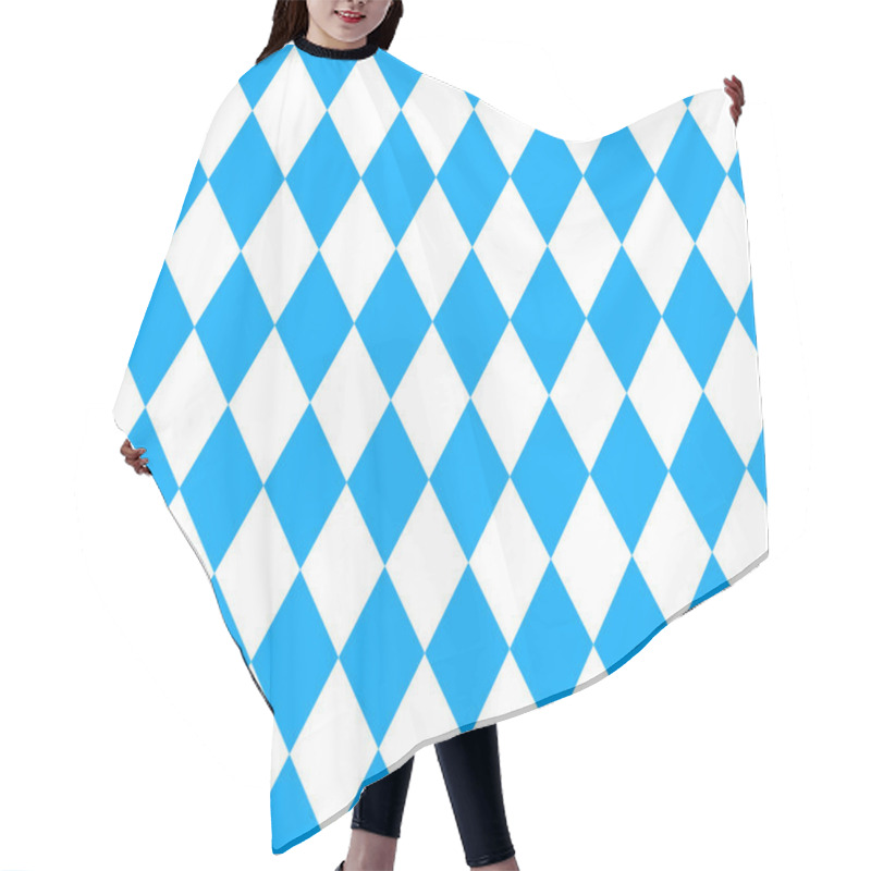 Personality  Seamless Wallpaper. Bavarian Oktoberfest Flag Hair Cutting Cape