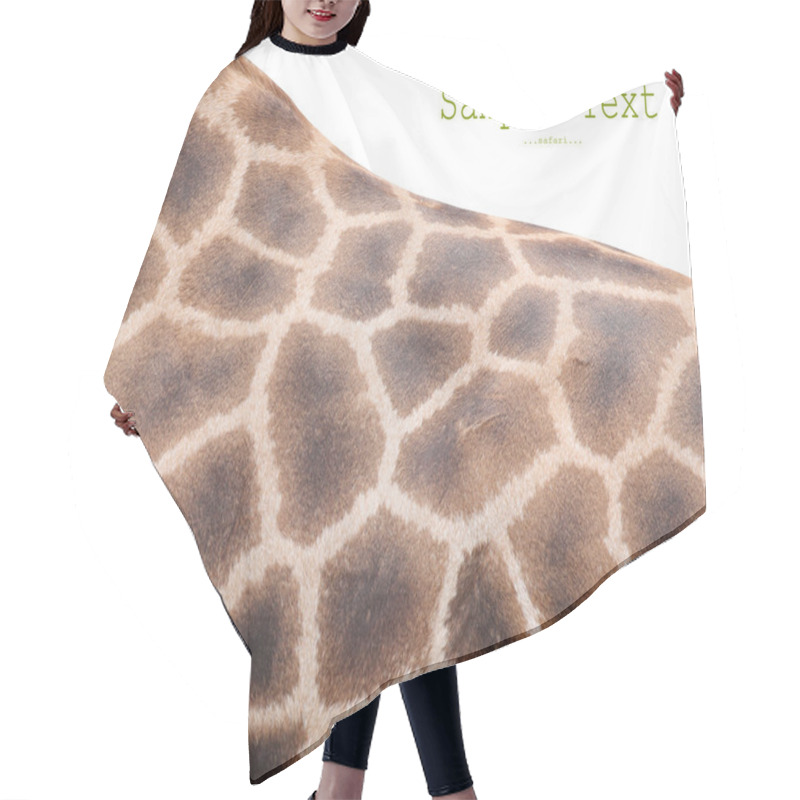 Personality  The Giraffe Skin (Giraffa Camelopardalis). Hair Cutting Cape