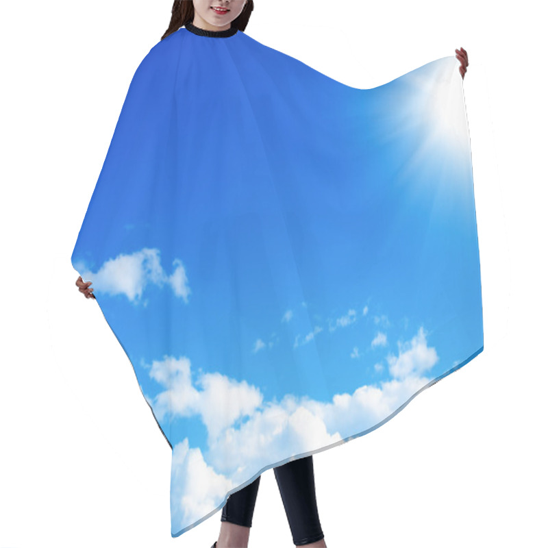 Personality  Blue Sky Hair Cutting Cape