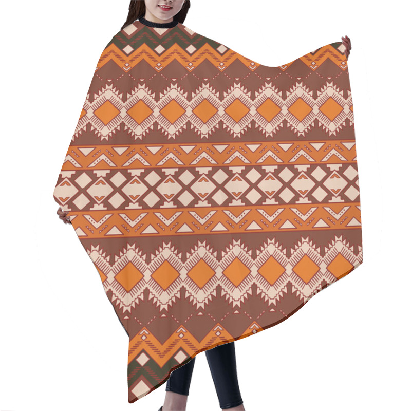 Personality  Seamless Aztec Pattern Hair Cutting Cape