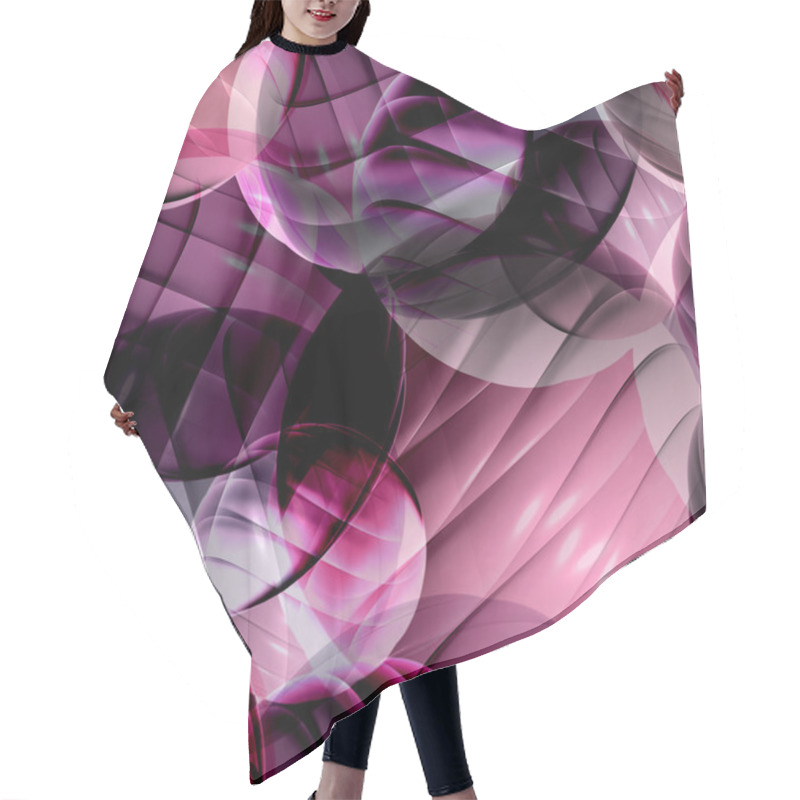 Personality  Abstract Background With 3d Shapes. Hair Cutting Cape