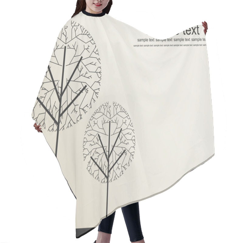 Personality  Abstract Ecology Illustration Hair Cutting Cape