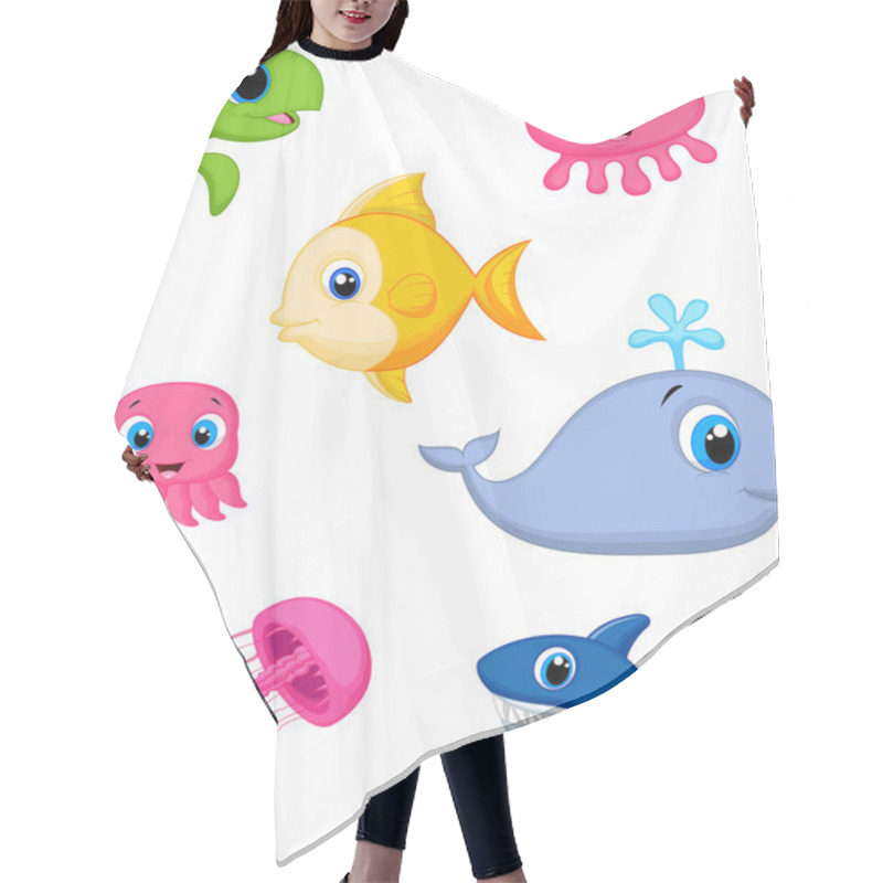 Personality  Sea Life Hair Cutting Cape