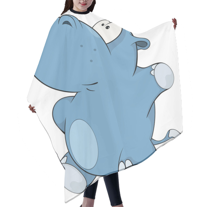 Personality  Cute Hippopotamus Hair Cutting Cape