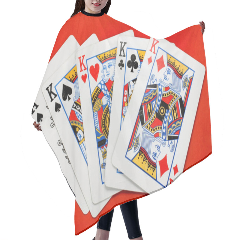 Personality  Poker Cards Hair Cutting Cape