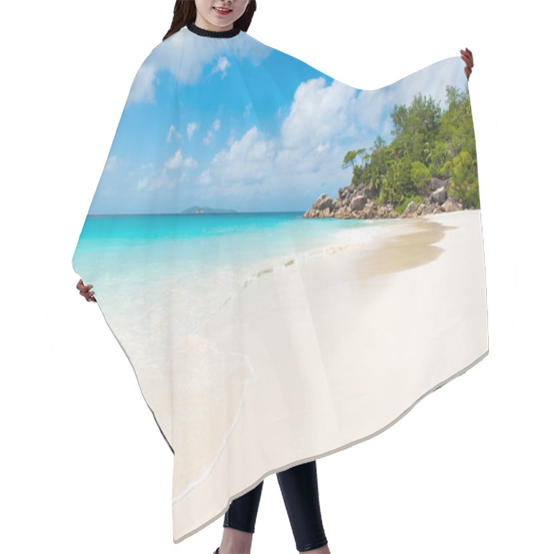 Personality  Beautiful Paradise Beach - Anse Georgette At Praslin, Seychelles Hair Cutting Cape