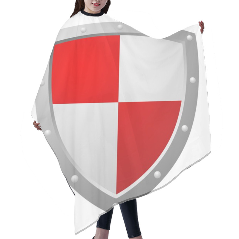 Personality  Red Shield Hair Cutting Cape