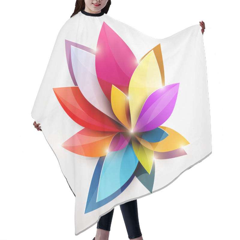 Personality  Floral Abstract Background. Hair Cutting Cape