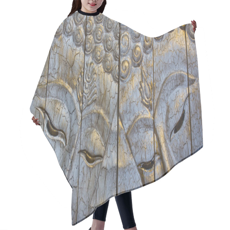 Personality  Buddha Face Hair Cutting Cape