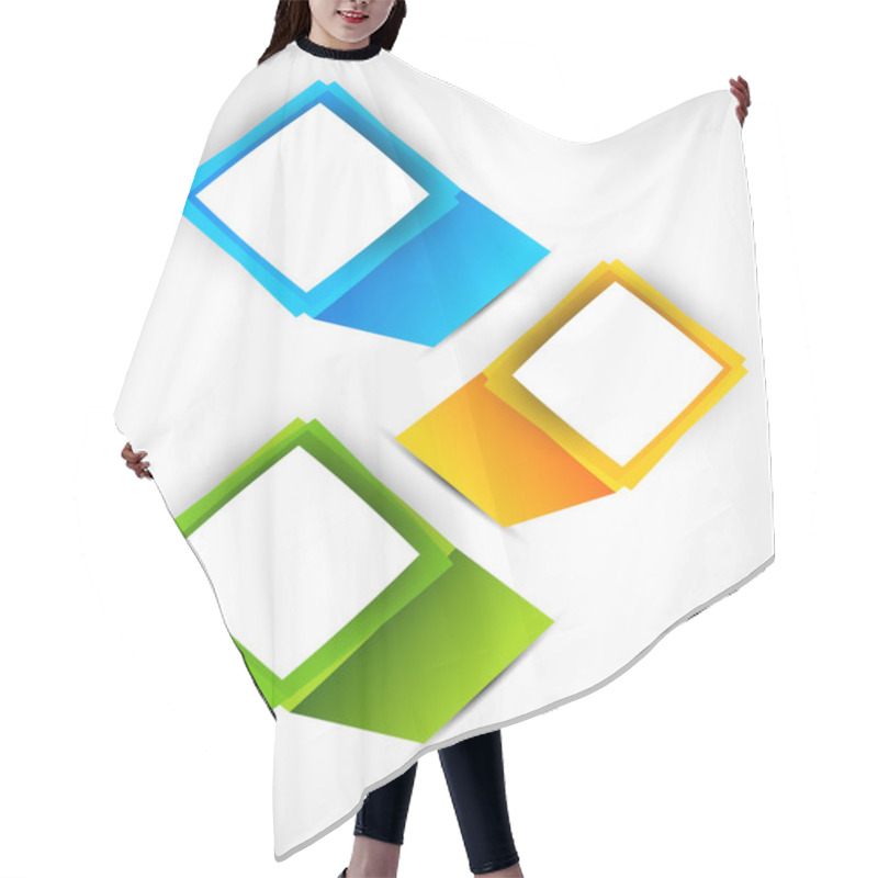 Personality  Background With Squares Hair Cutting Cape