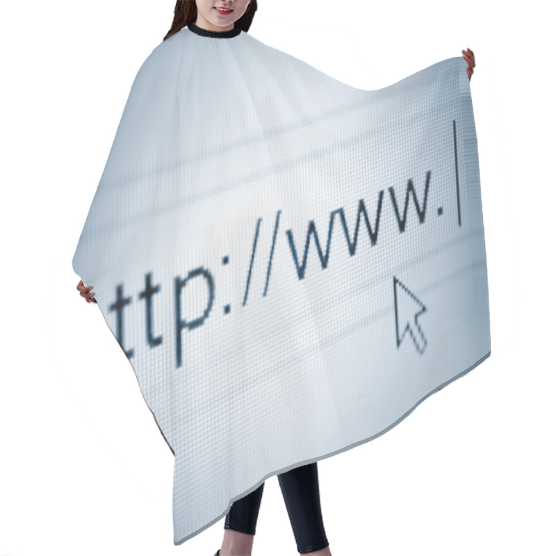 Personality  Cursor Pointing At Http Www Text In Browser Address Bar Hair Cutting Cape