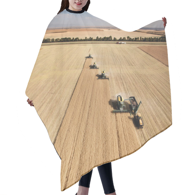 Personality  Aerial View Of Harvest Hair Cutting Cape