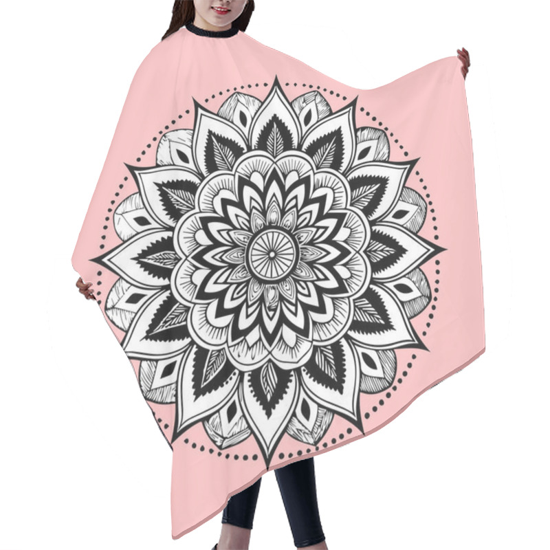 Personality  Flower Mandala Design Art Hair Cutting Cape