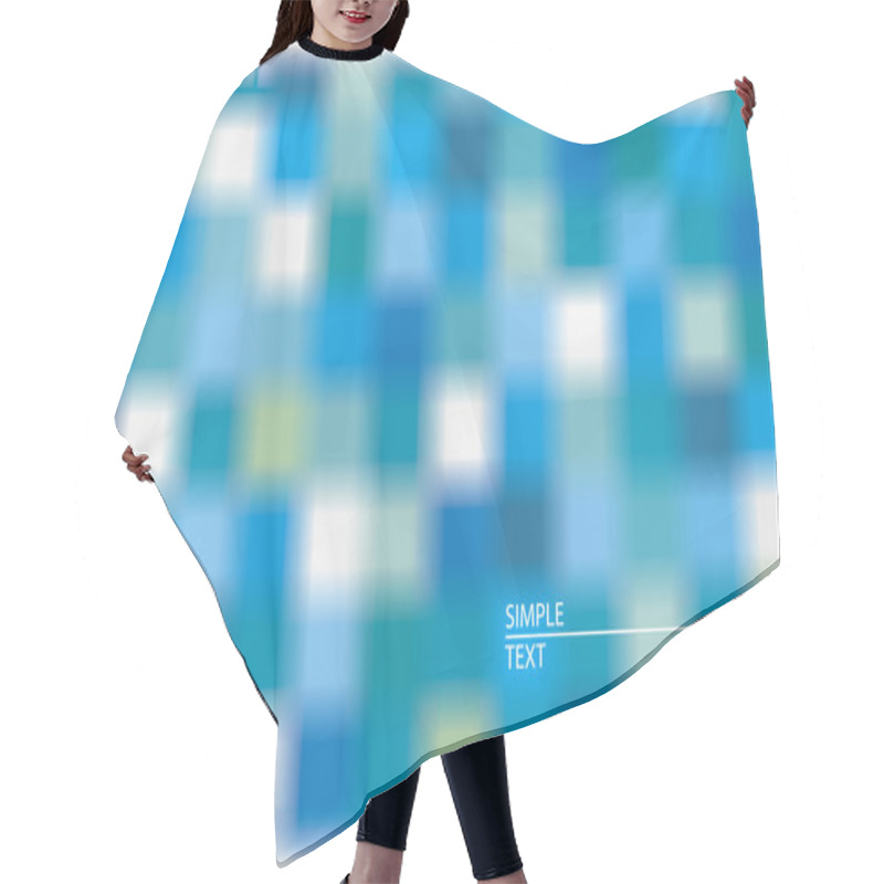 Personality  Vector Abstract Background Of Diffuse Squares Hair Cutting Cape