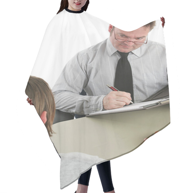 Personality  Guidance Counselor - Skeptical Hair Cutting Cape