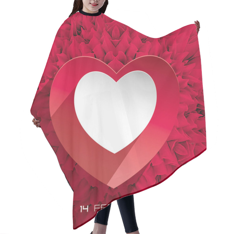 Personality  Valentine's Day Greeting Card Hair Cutting Cape