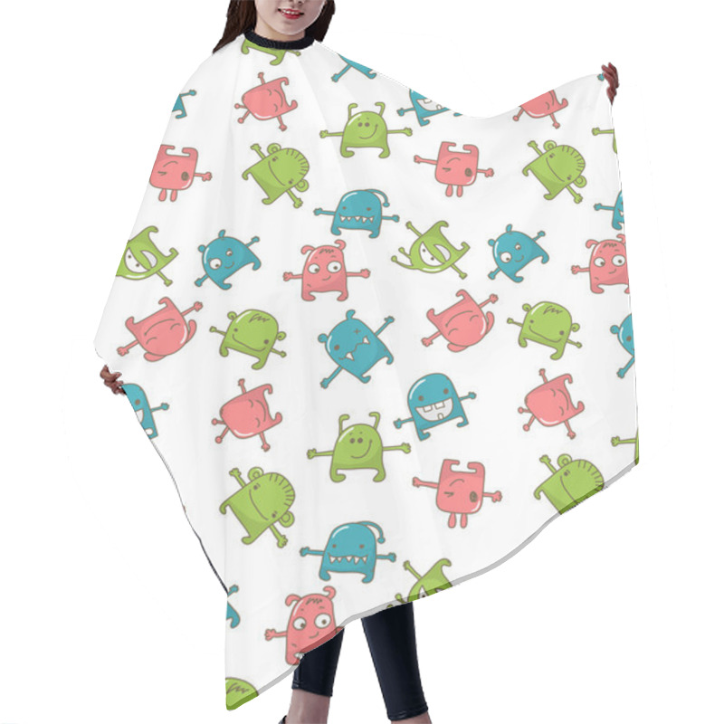 Personality  Cute Monster Hugs Seamless Hair Cutting Cape