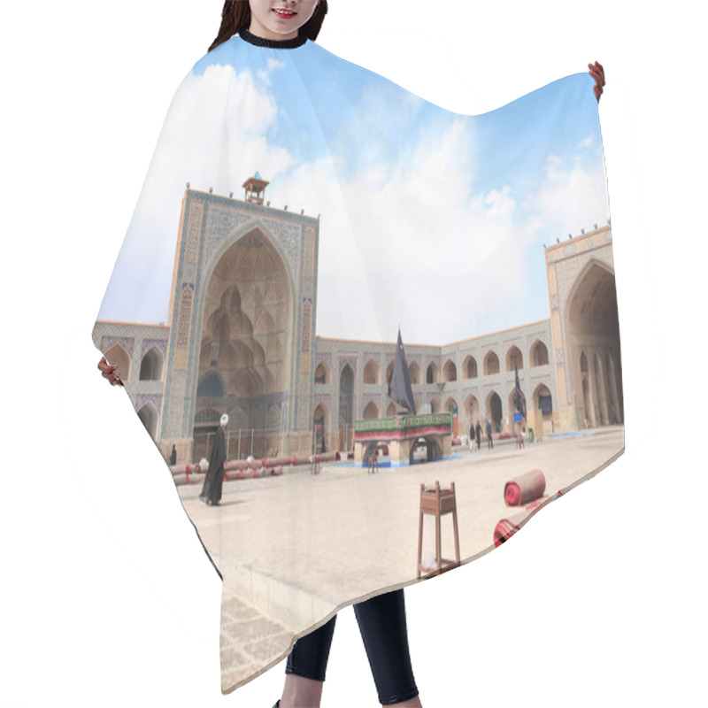 Personality  Courtyard Of Masjid-e Jameh Mosque, Isfahan, Iran Hair Cutting Cape