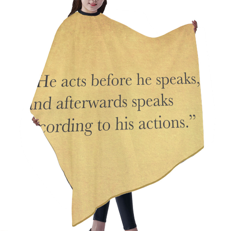 Personality  Inspirational Quote By Confucius Hair Cutting Cape