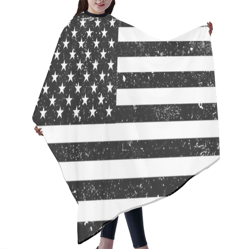 Personality  United States Of America Flag Hair Cutting Cape