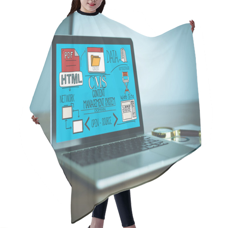 Personality  CONTENT MANAGEMENT SYSTEM Concept Hair Cutting Cape