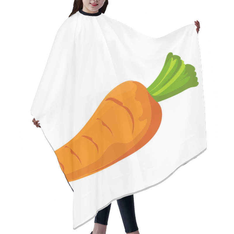 Personality  Carrot Icon. Vector Illustration Hair Cutting Cape