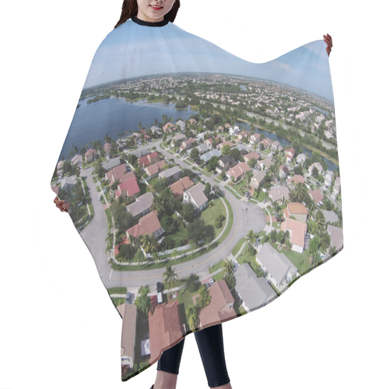 Personality  Suburban Homes In Florida Aerial Hair Cutting Cape