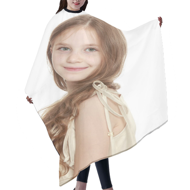 Personality  Happy Little Girl Hair Cutting Cape