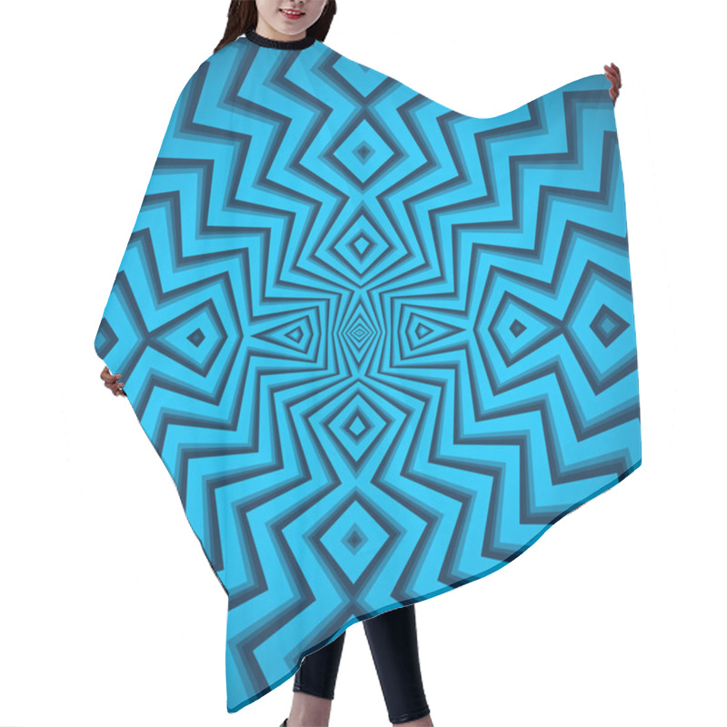 Personality  Zigzag Shapes Abstract Background Hair Cutting Cape