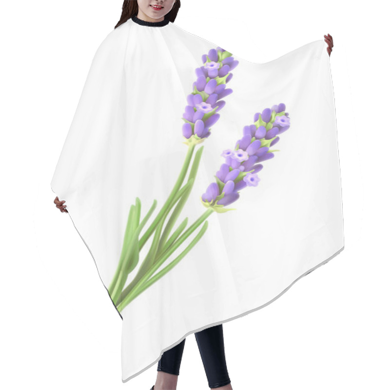 Personality  Lavender Flowers, Vector Illustration Hair Cutting Cape