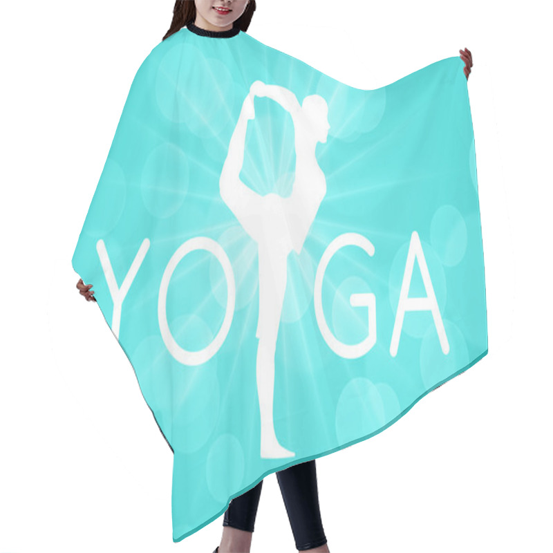 Personality  Yoga Time Background Hair Cutting Cape