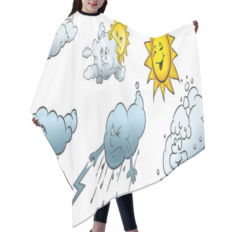 Personality  Weather Characters Hair Cutting Cape