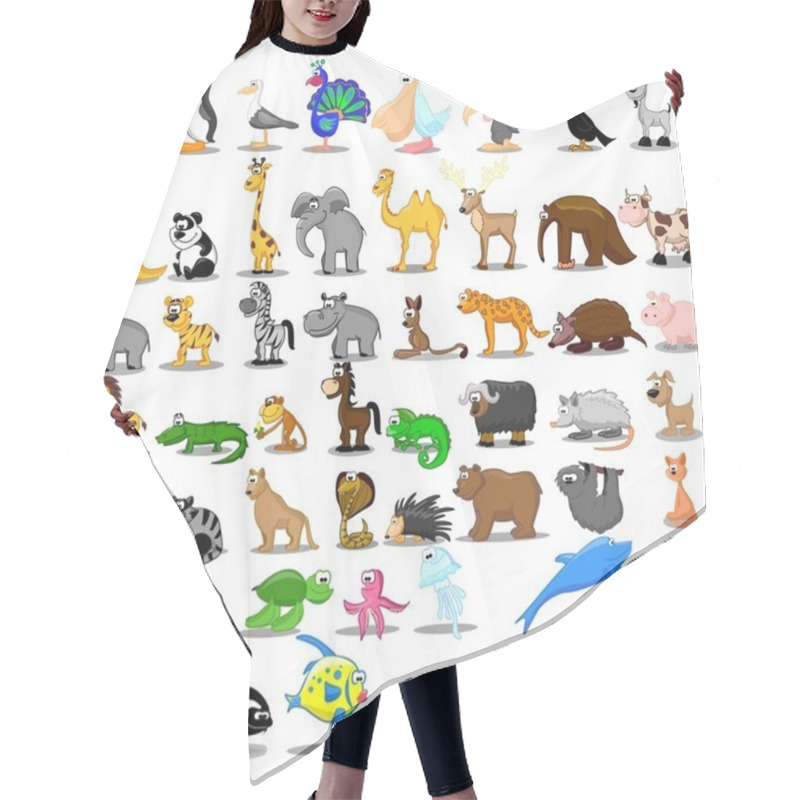 Personality  Extra Large Set Of Animals Hair Cutting Cape