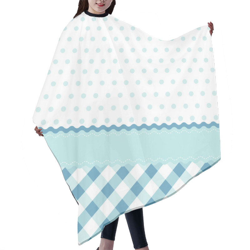 Personality  Seamless Baby Blue Pattern, Wallpaper Hair Cutting Cape