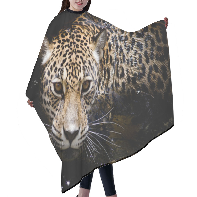 Personality  Jaguar Portrait Hair Cutting Cape