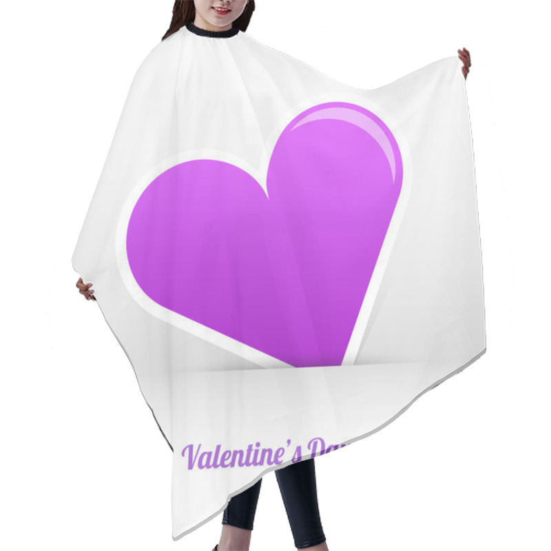 Personality  Vector Valentines Day Card Hair Cutting Cape