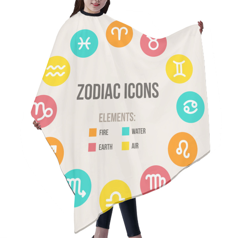 Personality  Zodiac Signs Hair Cutting Cape