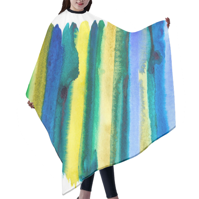 Personality  Green Stripes Hair Cutting Cape