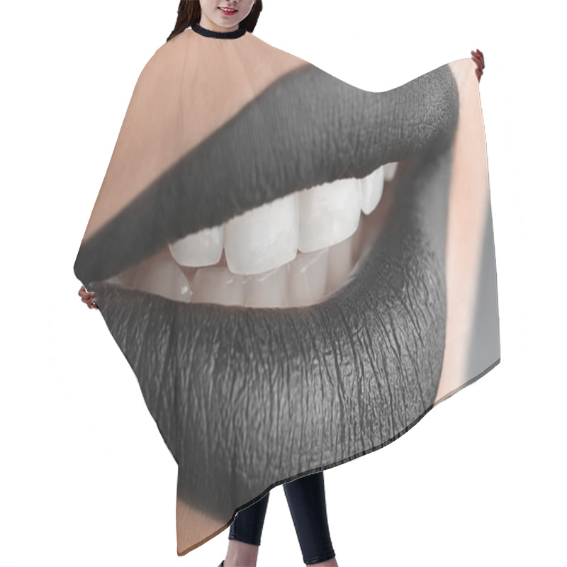 Personality  Black Lips Hair Cutting Cape