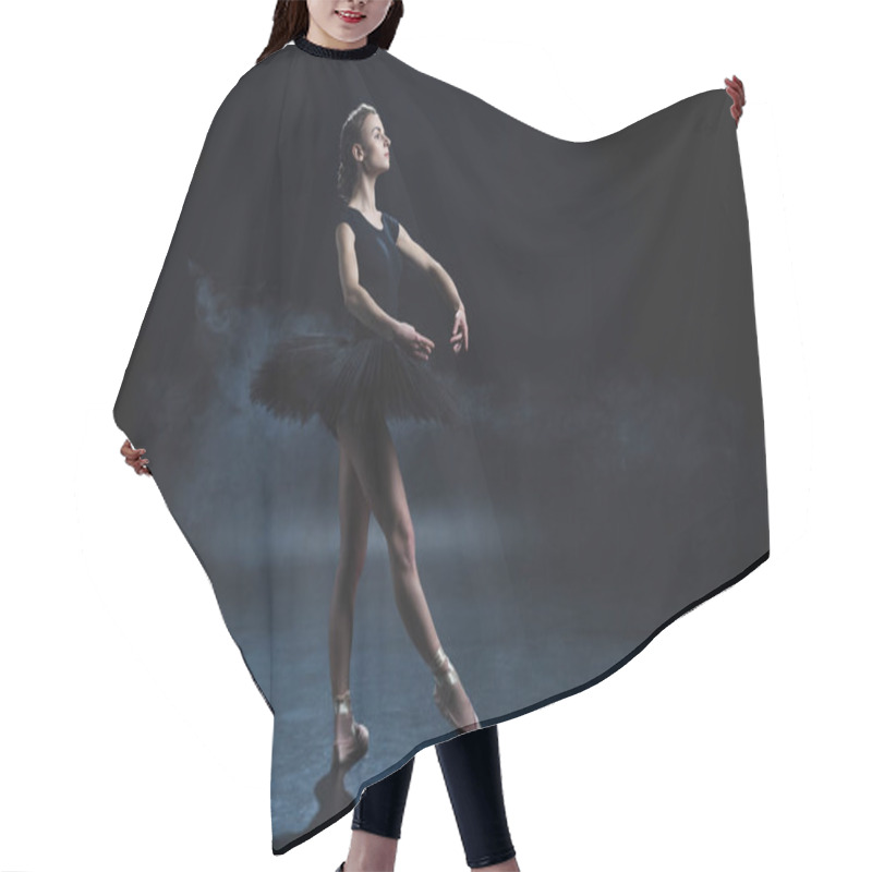 Personality  Ballerina In Black Tutu Hair Cutting Cape