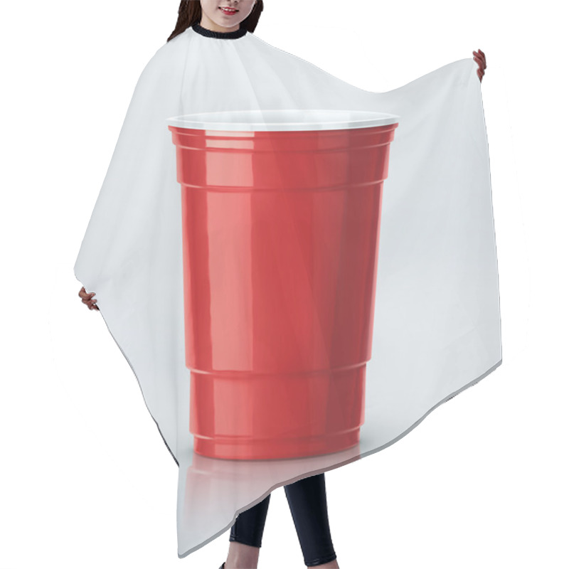 Personality  Red Party Cup Hair Cutting Cape