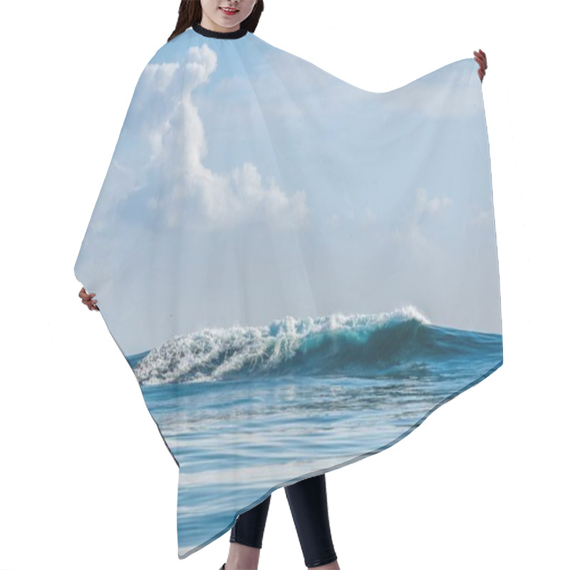 Personality  Clouds Sky, Waves With Splashes Hair Cutting Cape