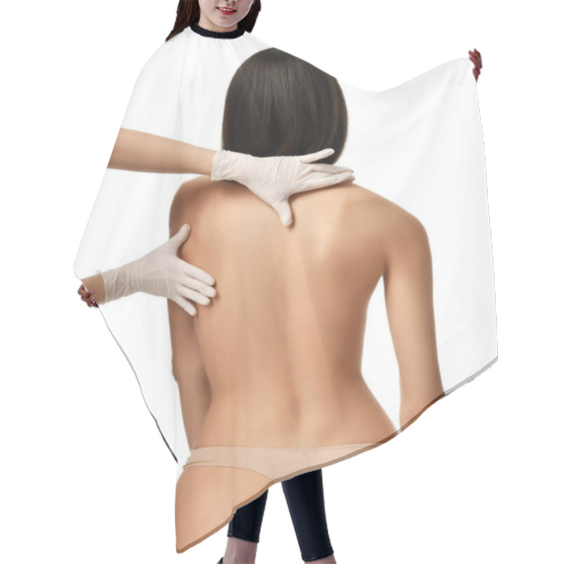 Personality  Doctor Research Patient Spine Scoliosis Deformity Backache Make Massage  Hair Cutting Cape