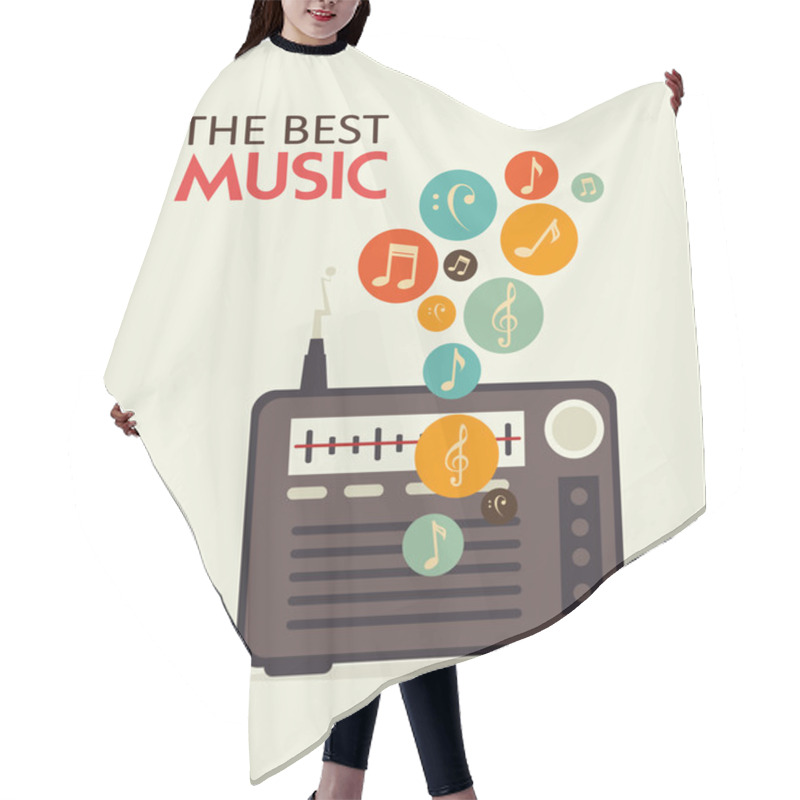 Personality  The Music Hair Cutting Cape