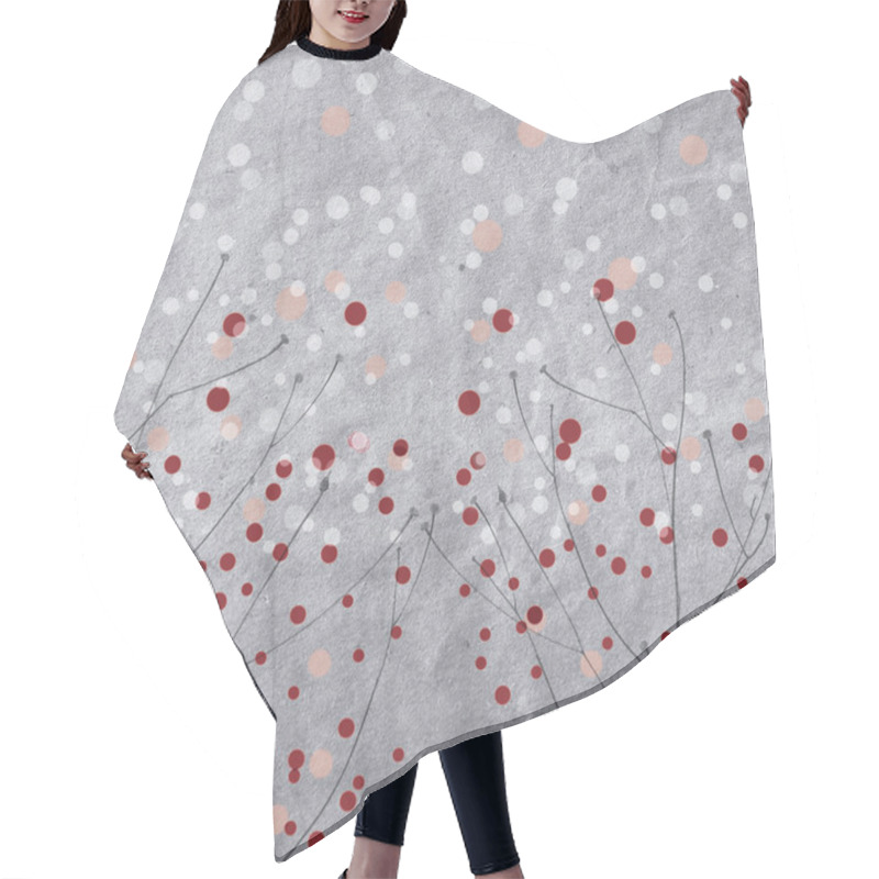 Personality  Polka Dots With Branches Hair Cutting Cape