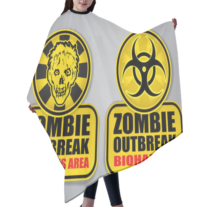 Personality  Zombie Outbreak Signs Hair Cutting Cape