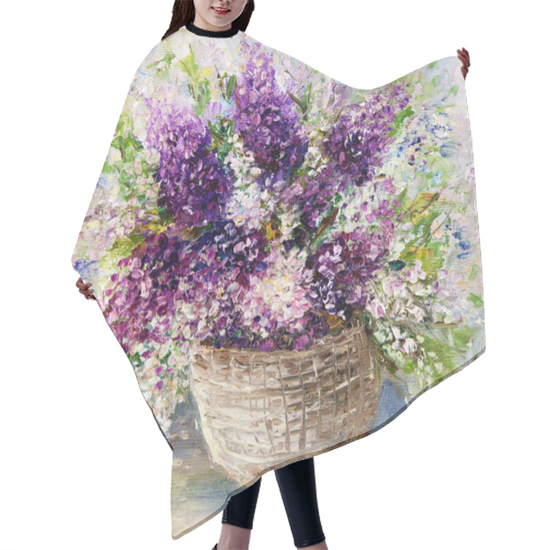 Personality  A Lavender Bouquet Hair Cutting Cape