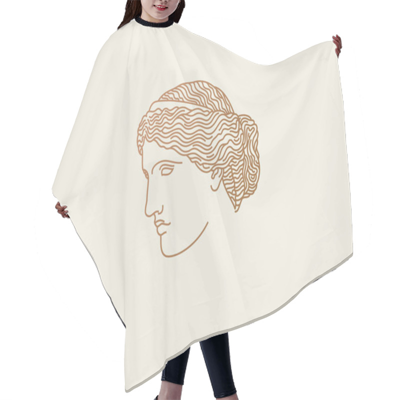 Personality  Venus Logo Vector Hair Cutting Cape