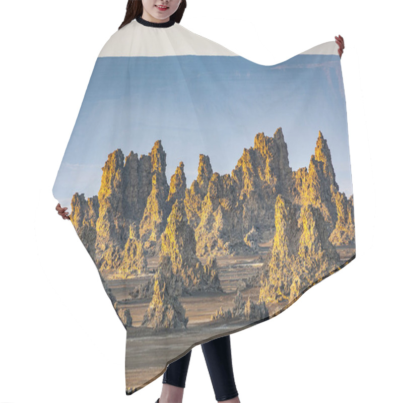 Personality  Sunrise Around The Volcanic Chimneys Of Lac Abbe Hair Cutting Cape