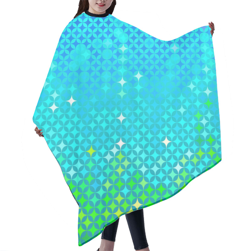 Personality  Abstract Spring Mosaic Hair Cutting Cape